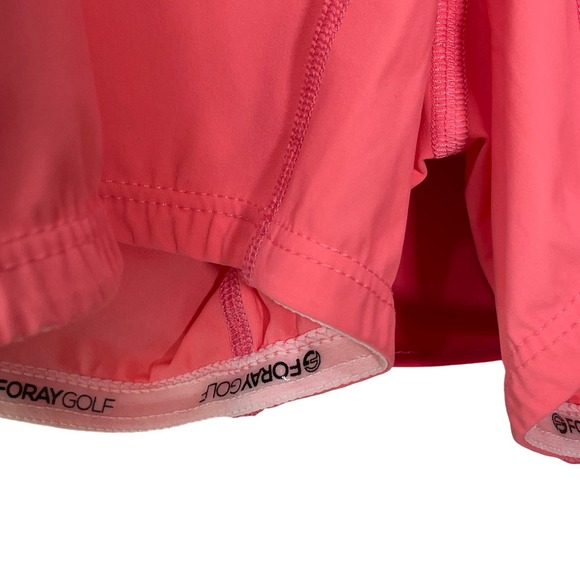 Foray Golf Women's 15.5”  FAUX WRAP Skort, Large, flamingo pink - Picture 5 of 9